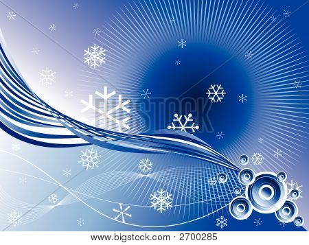 Cerchi invernali retrò Twist Background (Vector)