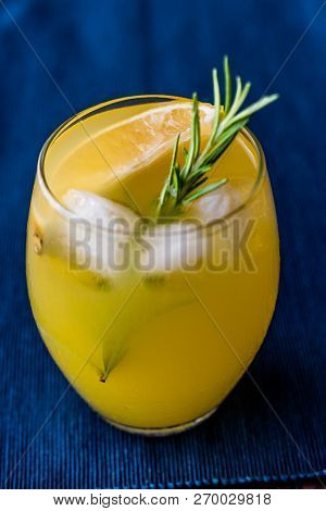 Meyer Lemonade With Rosemary And Vodka