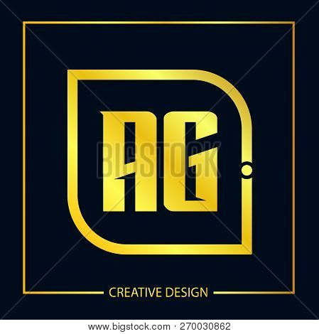 Initial Letter Ag Logo Template Vector Design