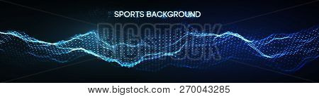 Sport Background Vector Illustration. Mixed Media Run, Soccer Website Background. Multi Sport Team C
