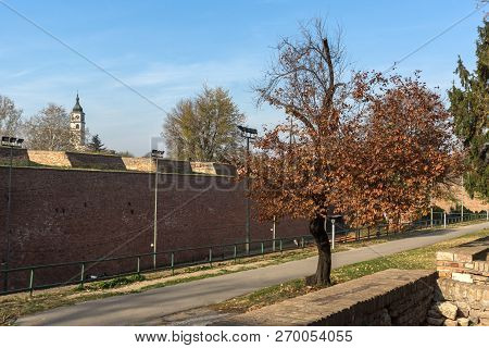 Belgrade, Serbia - November 10, 2018: Belgrade Fortress And Kalemegdan Park In The Center Of City Of