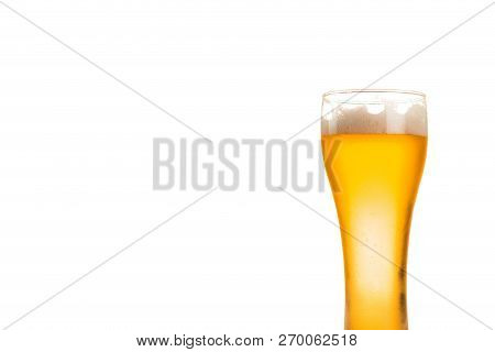 Glass Of Beer Isolated On White Background