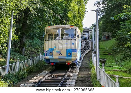 Kiev Funicular In Ukrain