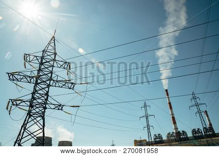 Thermal Power Plant Number 3 In Barnaul City, 3 May 2018.