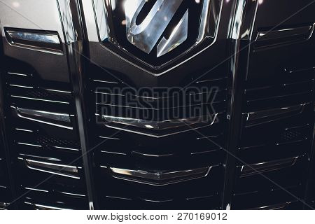 Ufa, Russia, Toyota Shop, 5 November, 2018: Toyota Alphard Car Is Displaying At Toyota.