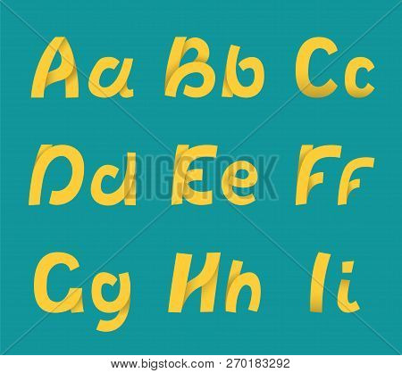 Ribbon Alphabet 1