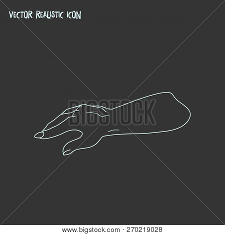Dead Man Hand Icon Line Element. Vector Illustration Of Dead Man Hand Icon Line Isolated On Clean Ba