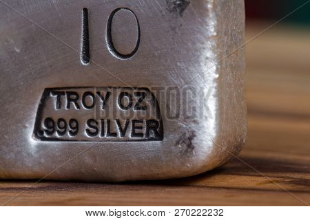 Poured Silver Bar