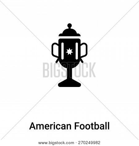 American Football Cup Icon Vector Isolated On White Background,