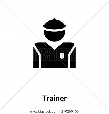 Trainer Icon Vector Isolated On White Background, Logo Concept O