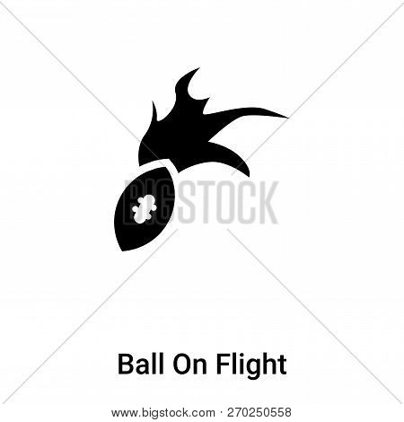 Ball On Flight Icon Vector Isolated On White Background, Logo Co