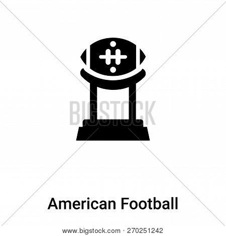 American Football Tee Icon Vector Isolated On White Background,