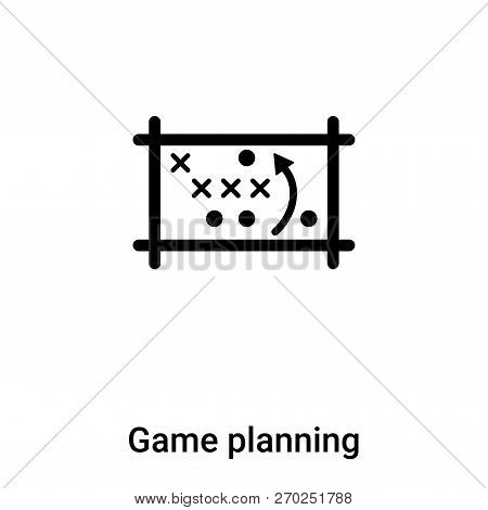 Game Planning Icon Vector Isolated On White Background, Logo Con