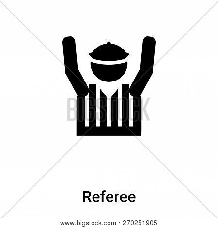 Referee Icon Vector Isolated On White Background, Logo Concept O