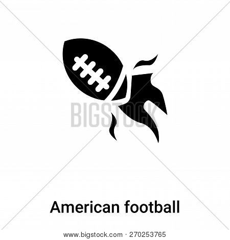 American Football Icon Vector Isolated On White Background, Logo