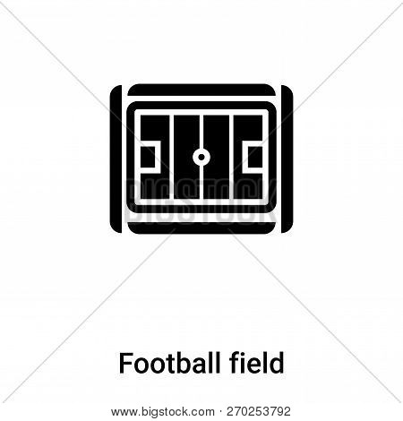 Football Field Icon Vector Isolated On White Background, Logo Co