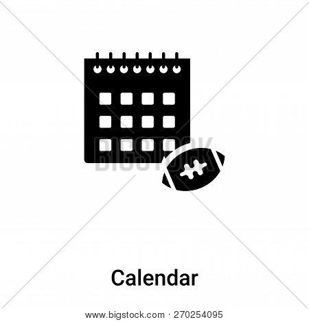 Calendar Icon Vector Isolated On White Background, Logo Concept