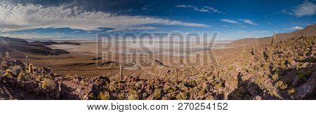 Puerto Chuvica Village, Located By Salar De Uyuni Salt Plain In Bolivia.