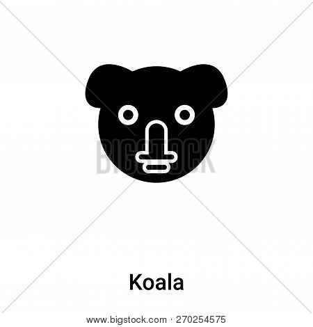 Koala Icon Vector Isolated On White Background, Logo Concept Of