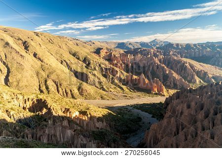 Beautiful Quebrada De Palapa Valley On Bolivian Altiplano Near Tupiza