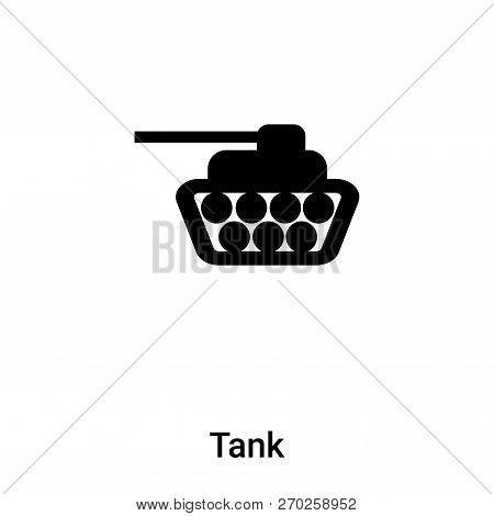 Tank Icon Vector Isolated On White Background, Logo Concept Of T