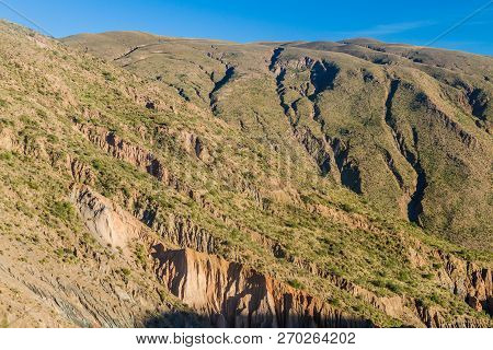 Beautiful Quebrada De Palapa Valley On Bolivian Altiplano Near Tupiza