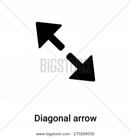 Diagonal Arrow Icon Vector Isolated On White Background, Logo Co