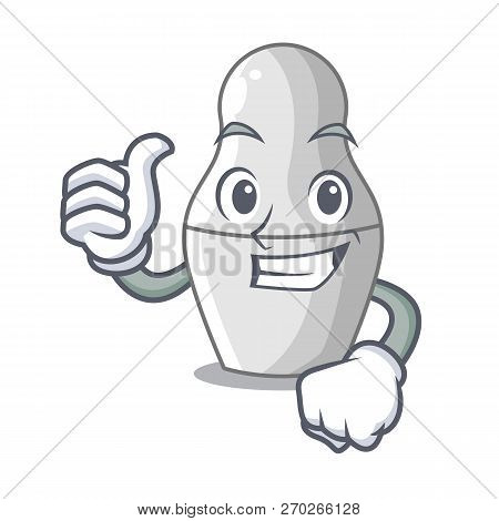 Thumbs Up Unpainted Nested Russian Dolls On Cartoon