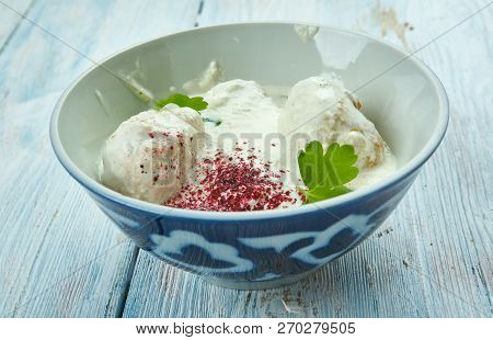 Kashmiri Goshtaba, Creamy Lamb Meatballs,  Popular Kashmiri Dish Indian Food