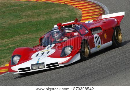 Mugello, It, November 2007, Unknown Run With 1970 Historic Prototype Ferrari 512s Into The Mugello C
