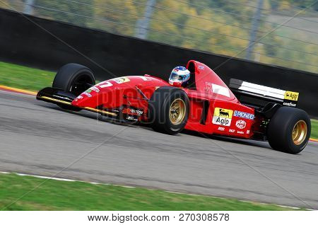Mugello, It, November, 2007: Unknown Run With Historic Ferrari F1 412 T2 Ex Gherard Berger During Fi