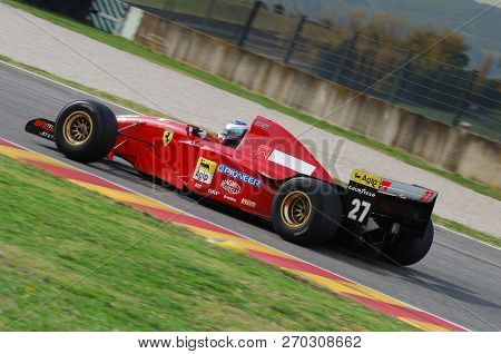 Mugello, It, November, 2007: Unknown Run With Historic Ferrari F1 412 T2 Ex Gherard Berger During Fi