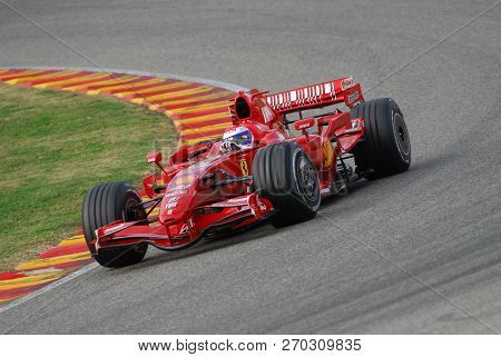 Mugello, It, November, 2007: Official Drivers Felipe Massa, Kimi Raikkonen, Luca Badoer And Marc Gen