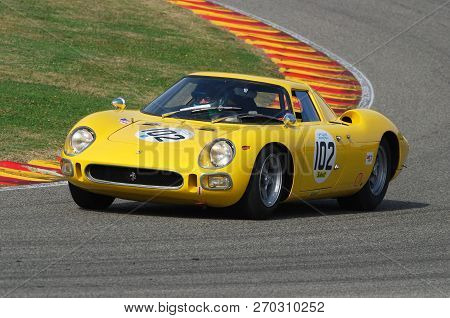Mugello, It, November, 2007: Unknown Run With Old Ferrari 250 Lm At Mugello Circuit In Italy During 