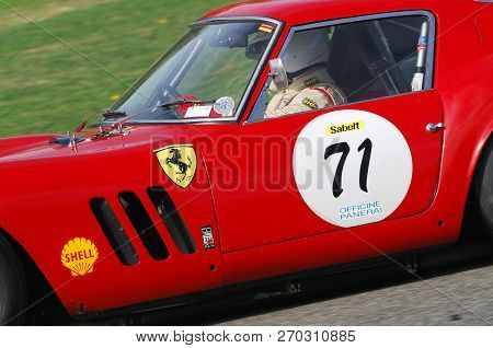 Mugello, It, November, 2007: Unknown Run With Old 1962  Ferrari 250 Gto At Mugello Circuit In Italy 