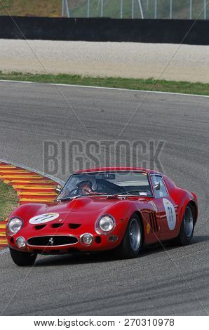 Mugello, It, November, 2007: Unknown Run With Old 1962  Ferrari 250 Gto At Mugello Circuit In Italy 