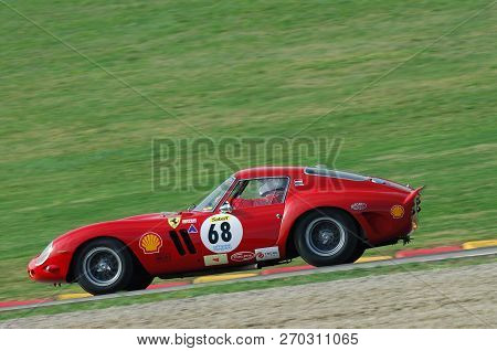 Mugello, It, November, 2007: Unknown Run With Old 1962  Ferrari 250 Gto At Mugello Circuit In Italy 