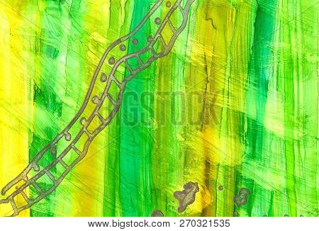 Alcohol Ink Texture. Fluid Ink Abstract Background. Art For Design