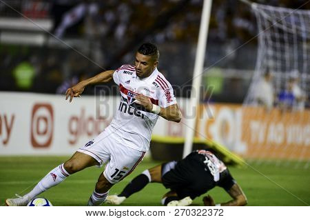 Rio, Brazil - November 22, 2018: Bruno Peres Player In Match Between Vasco And Sao Paulo By The Braz