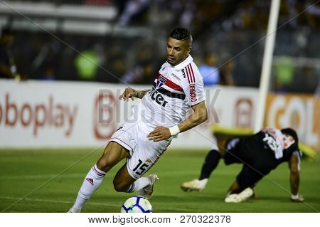 Rio, Brazil - November 22, 2018: Bruno Peres Player In Match Between Vasco And Sao Paulo By The Braz