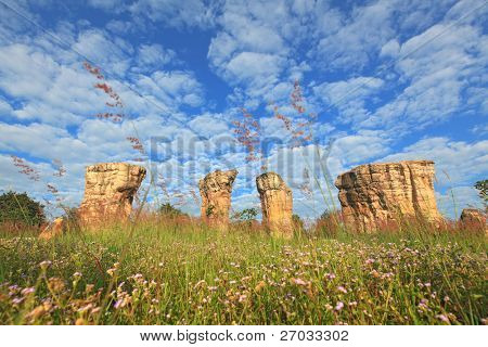 Mor Hin Khao, Thailandia stonehenge, con campo bello