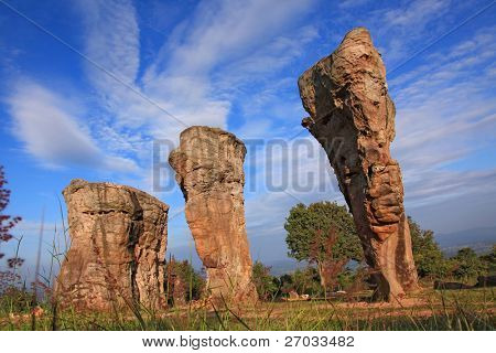 Panorama di Thailandia stonehenge, Khao Hin Mor