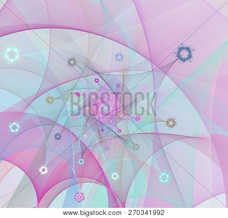 Computer Generated Inimitable Unique Sacred Fractal Image