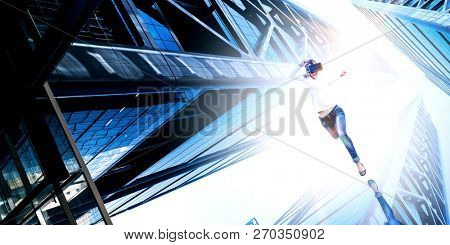 Future of virtual technology. Mixed media