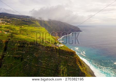 Madeiras Westermost Point, Ponta Do Pargo, Colorful Cliff Coast