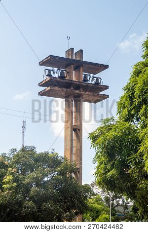 Bell Tower Of The Cathedral Of St Joseph In Macapa, Brazil