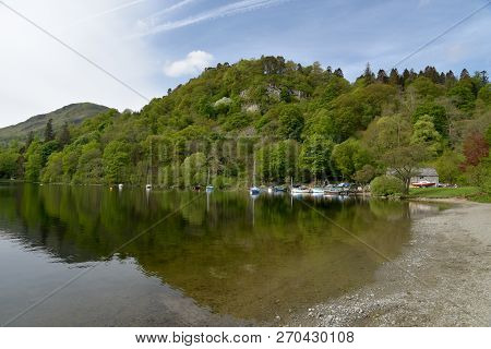 Shores At The Top Of Ullswater At Glenridding, English Lake District