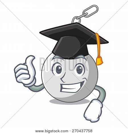 Graduation Wrecking Ball Hanging From Chain Cartoon