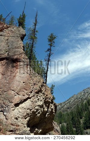 Mountain Landscape At The Red Gate. Altai Republic. Siberia