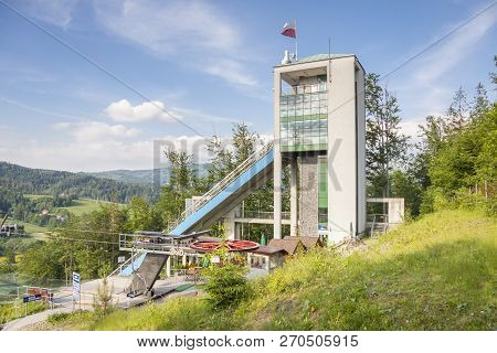 View On Poland, Wisla Malinka Ski Jump.